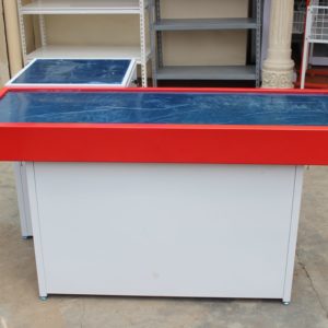 MEJA KASIR TOKO MINIMARKET SWALAYAN BAHAN BESI TIPE MK-05 SK-150 | RAJA RAK INDONESIA