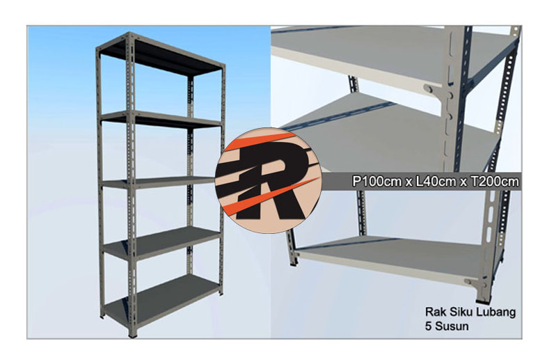 Rak Besi Siku Lubang Ukuran 100 x 40 x 150 cm, 4 Ambalan tipe JN-40 | RAJA RAK TOKO adalah Distributor / Agen / Grosir / Supplier Rak Besi Siku Gudang Serbaguna & Rak Arsip Kantor Susun Multiguna №1 di Indonesia | Bogor, Cianjur, Bandung, Garut, Tasikmalaya, Sukabumi, Ciamis, Kuningan, Cirebon, Majalengka, Sumedang, Indramayu, Subang, Purwakarta, Karawang, Bekasi, Bandung Barat, Depok, Cimahi, Banjar, Pangandaran