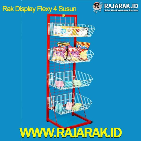 RAK DISPLAY FLEXY 4 SUSUN
