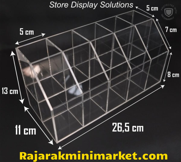 DISPLAY ACRYLIC - AKRILIK DISPLAY PULPEN 10 LUBANG