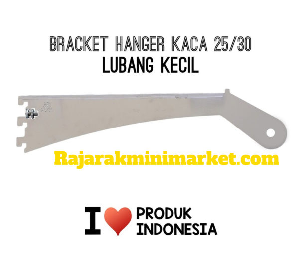 BRACKET HANGER KACA LUBANG KECIL 25/30 CM
