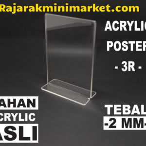 DISPLAY ACRYLIC TIPE DA3R - AKRILIK POSTER UKURAN 3R
