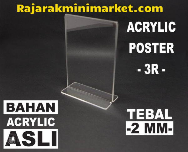 DISPLAY ACRYLIC TIPE DA3R - AKRILIK POSTER UKURAN 3R