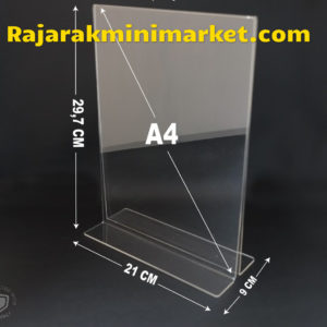 DISPLAY ACRYLIC TIPE DAA4 - AKRILIK POSTER UKURAN A4