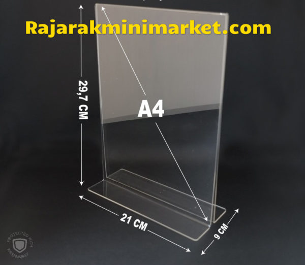 DISPLAY ACRYLIC TIPE DAA4 - AKRILIK POSTER UKURAN A4