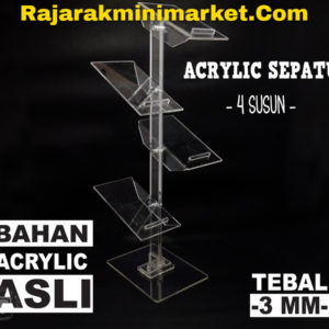 DISPLAY ACRYLIC - AKRILIK SEPATU 4 SUSUN
