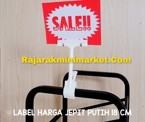 DISPLAY HARGA JEPIT PUTIH 18CM