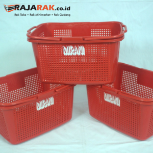 KERANJANG BELANJA PLASTIK TOKO SWALAYAN MINIMARKET MIRANI | RAJA RAK INDONESIA