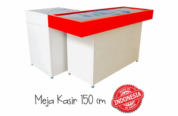 MEJA KASIR TOKO MINIMARKET SWALAYAN BAHAN BESI TIPE MK-05 SK-150 | RAJA RAK INDONESIA