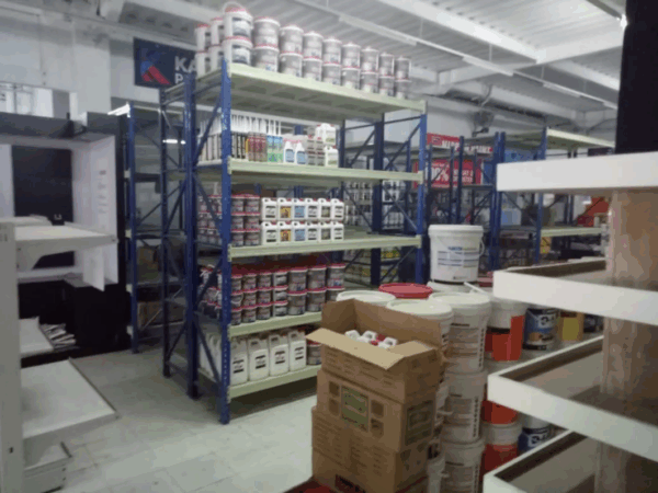 RAK BESI GUDANG MEDIUM DUTY SUSUN SERBAGUNA TIPE RR-500 | KAPASITAS / KEKUATAN 500 KG PER SUSUN SHELVING AMBALAN, 4 LEVEL | UKURAN PxLxT (200x60x200 CM, 200x60x250 CM, 200x60x300 CM) | RAJA RAK INDONESIA