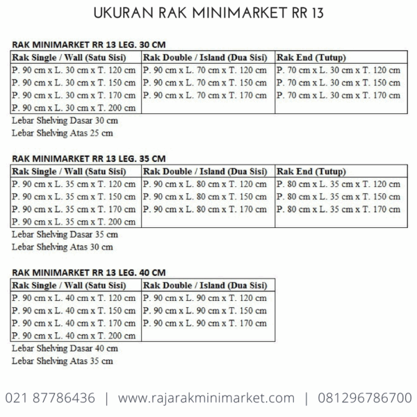 RAK TOKO DISPLAY MINIMARKET SWALAYAN MODERN TIPE RR‑13, BISA UNTUK BERBAGAI JENIS TOKO | RAJA RAK INDONESIA | KIRIM KE SELURUH INDONESIA