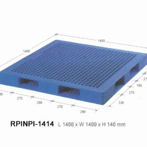 PALLET PLASTIK RABBIT NPI-1414 UKURAN 140x140x14 CM | PALET PLASTIK BARU PREMIUM STANDAR INDUSTRI & INTERNASIONAL | RAJA RAK INDONESIA | KIRIM KE SELURUH INDONESIA