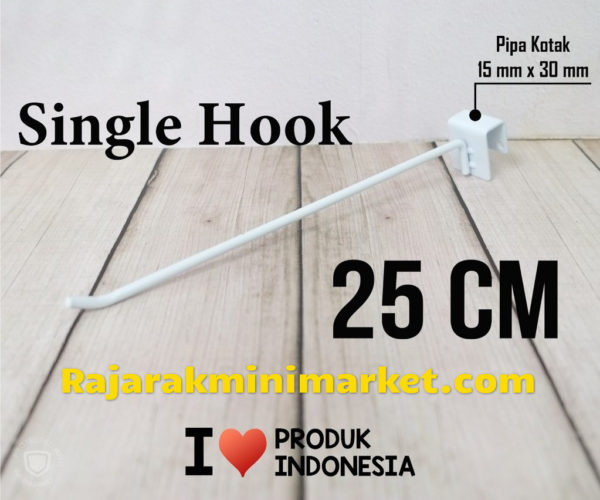 SINGLE HOOK 25 CM / 10 PCS - CANTOLAN KAWAT GANTUNGAN PIPA KOTAK