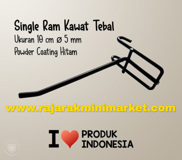 SINGLE RAM 10 CM HITAM / 10 PCS