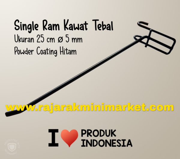 SINGLE RAM 25 CM HITAM / 10 PCS
