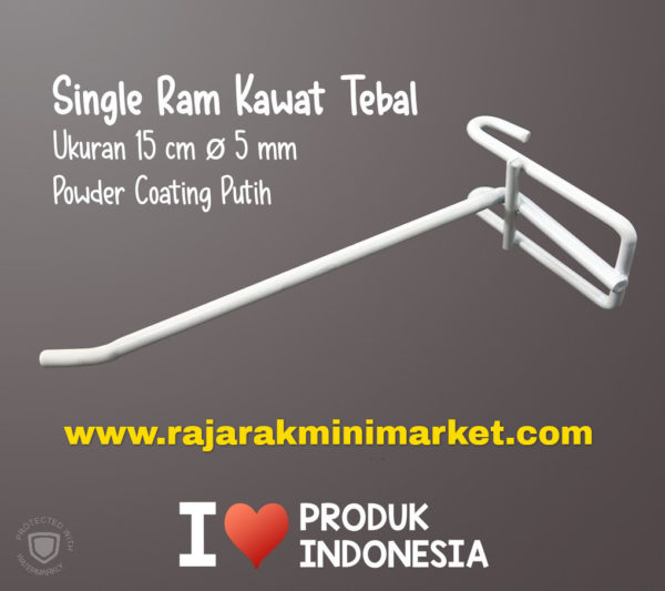 SINGLE RAM 15 CM PUTIH / 10 PCS