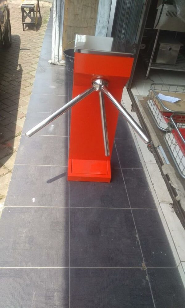 PINTU PUTAR SATU ARAH BOX SINGLE | TRIPOD TURNSTILE GATE | RAJA RAK INDONESIA