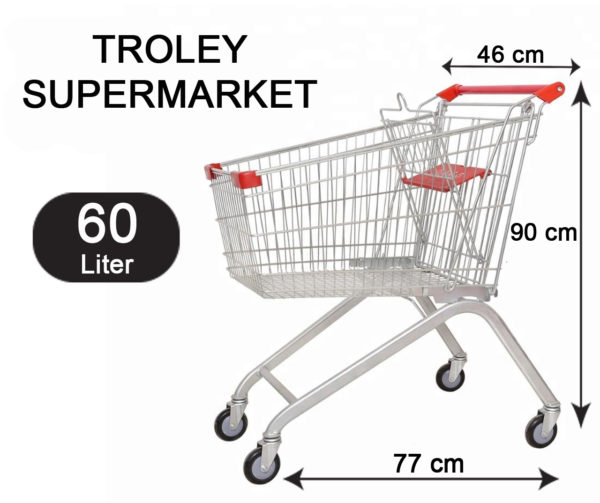 TROLI BELANJA SUPERMARKET 60 LITER TIPE TS-60L - Gambar 2