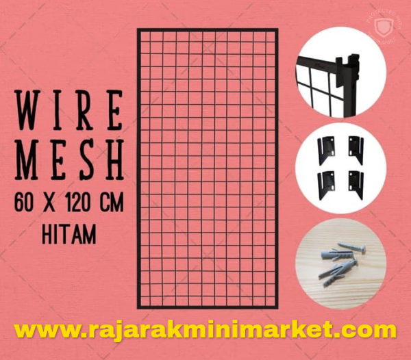 RAM BINGKAI WIREMESH 60x120 CM + H5 WALL HITAM