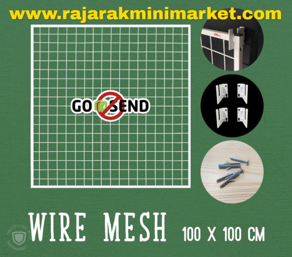 RAM BINGKAI WIREMESH 100x100 CM + H5 WALL PUTIH