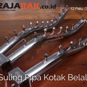 Suling Pipa Kotak Belalai 6 Paku Panjang 25 cm - Suling Cantolan Pipa Kotak Model Belalai