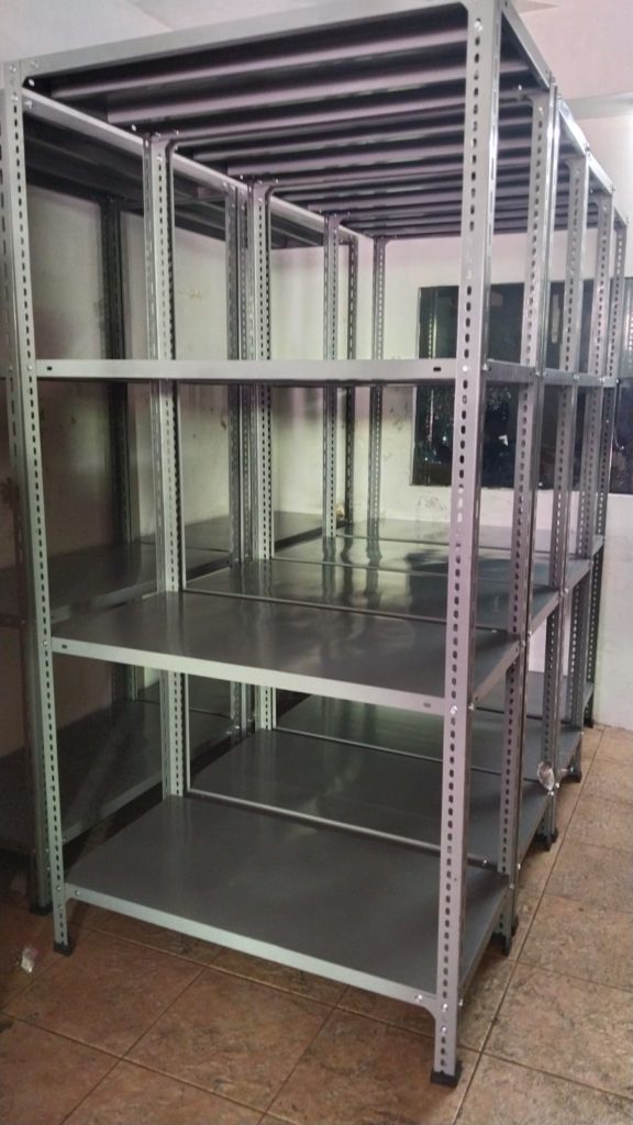 RAK BESI SIKU LUBANG UKURAN 100x40x200 CM