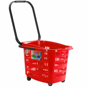 KERANJANG BELANJA SUPERMARKET DORONG PLASTIK LION STAR BW-32 TROLLEY BASKET 46 S | RAJA RAK SUPERMARKET
