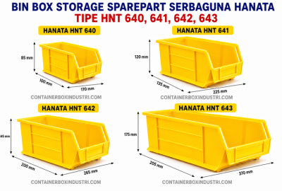 BIN BOX STORAGE SPARE PART SERBAGUNA HANATA TIPE HNT 640, 641, 642 & 643
