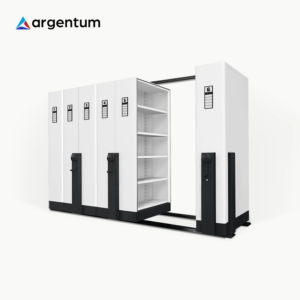 ARGENTUM LEMARI BESI ARSIP KANTOR MOBILE FILE SISTEM MEKANIK MF AUM 102 (30 CPTS)