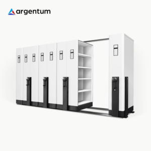 ARGENTUM LEMARI BESI ARSIP KANTOR MOBILE FILE SISTEM MEKANIK MF AUM 103 (40 CPTS) | RAJA RAK INDONESIA