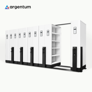 ARGENTUM LEMARI BESI ARSIP KANTOR MOBILE FILE SISTEM MEKANIK MF AUM 104 (50 CPTS) | RAJA RAK INDONESIA